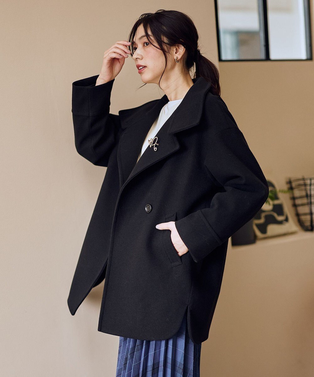 ANY L スタンドコクーンコート 