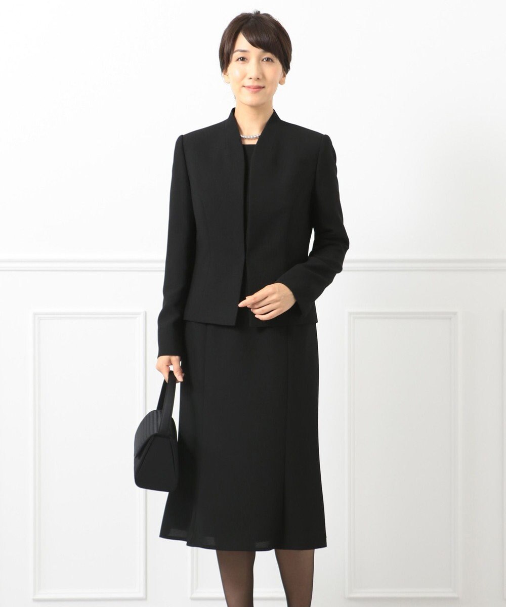 自由区 FORMAL 【前開きワンピース】ネルファータリンググログラン ジャケット+ワンピース 