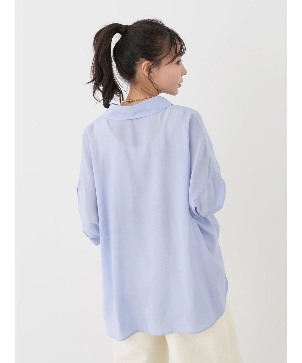 earth music&ecology ドロスト羽織シャツ 