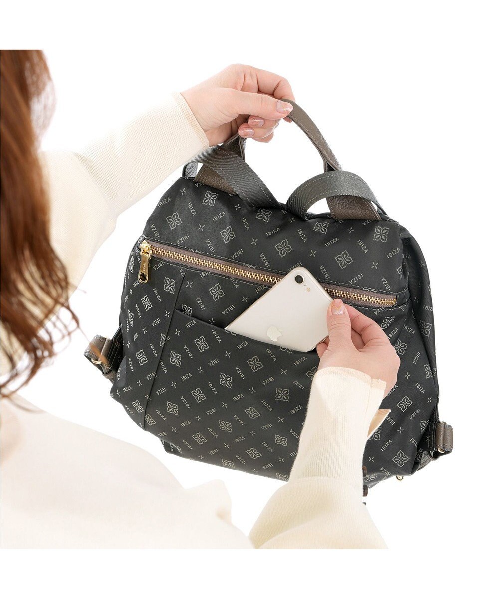IBIZA モノグラムナイロン　リュック 