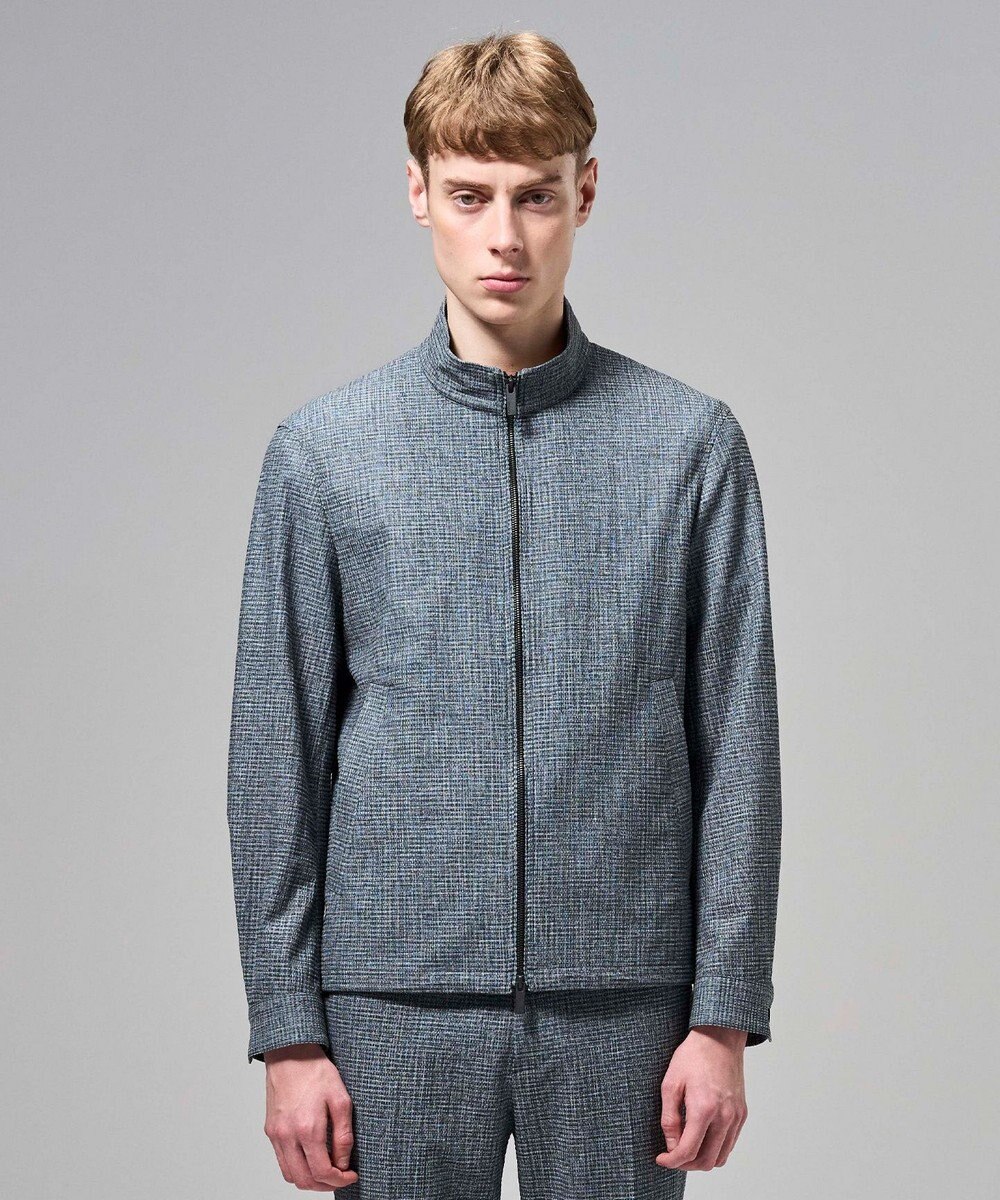 JOSEPH HOMME 【新型】トリコサッカーストレッチ スタンドカラーブルゾン 