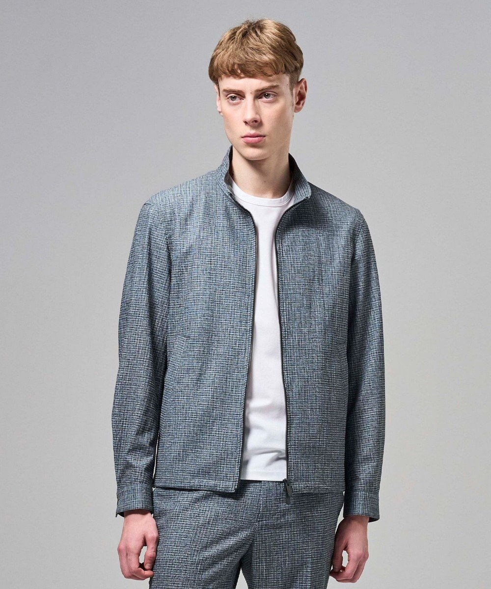 JOSEPH HOMME 【新型】トリコサッカーストレッチ スタンドカラーブルゾン 