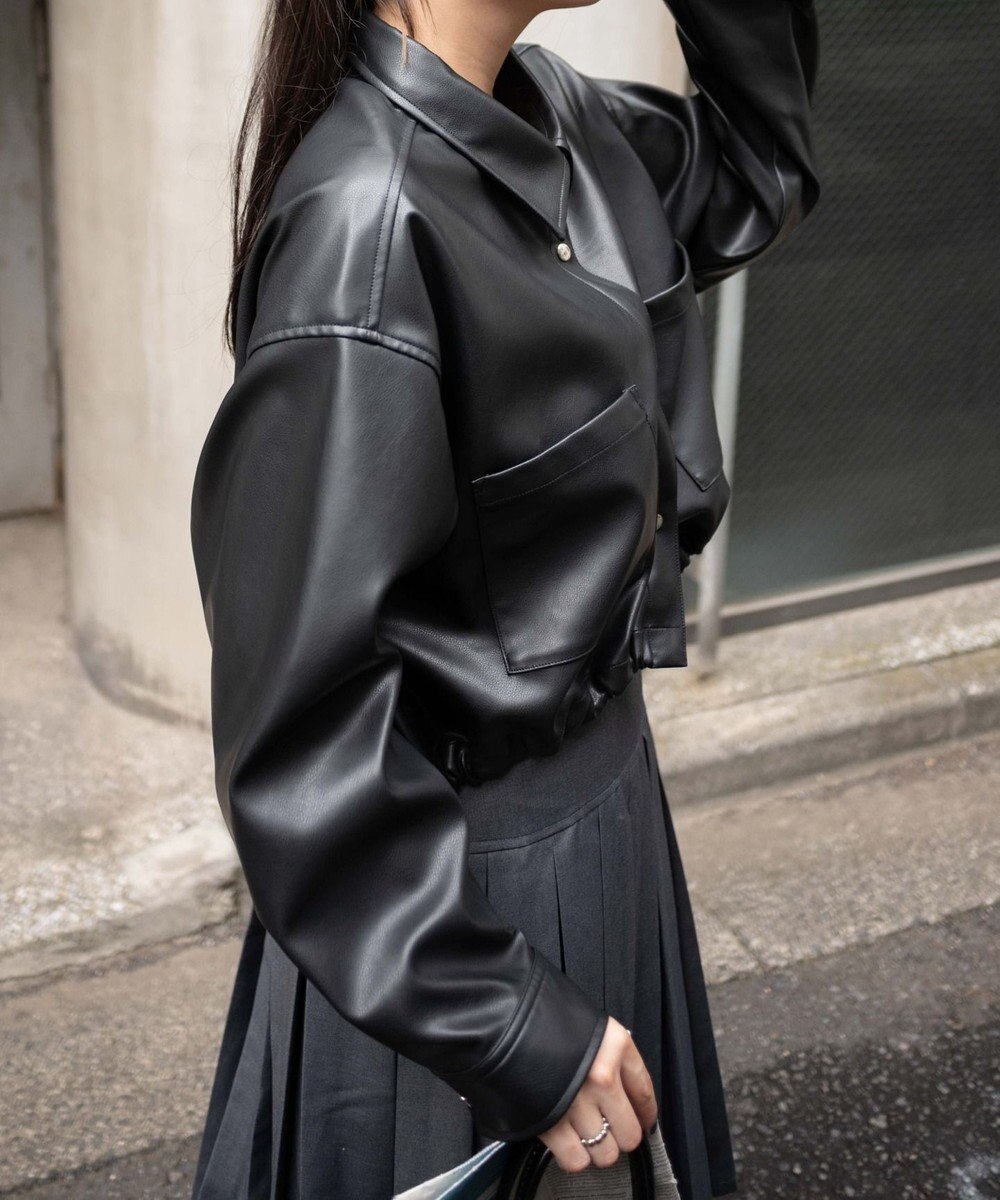 WEGO Fレザードロストショートシャツ 