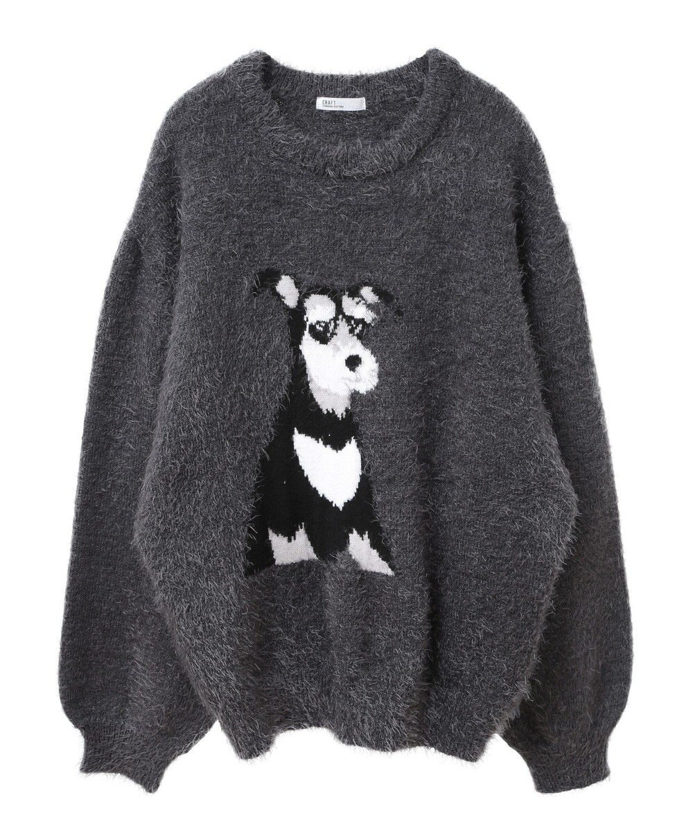CRAFT STANDARD BOUTIQUE アニマルシャギーニットプルオーバー 