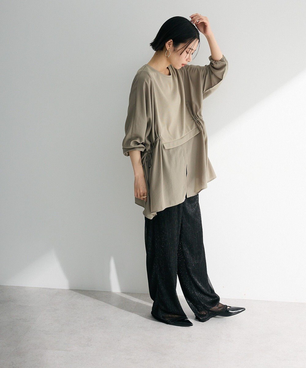 Green Parks 脇リボンドッキングチュニック 