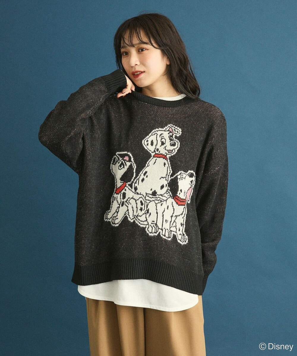 Green Parks １０１匹わんちゃん／ジャガードニット 