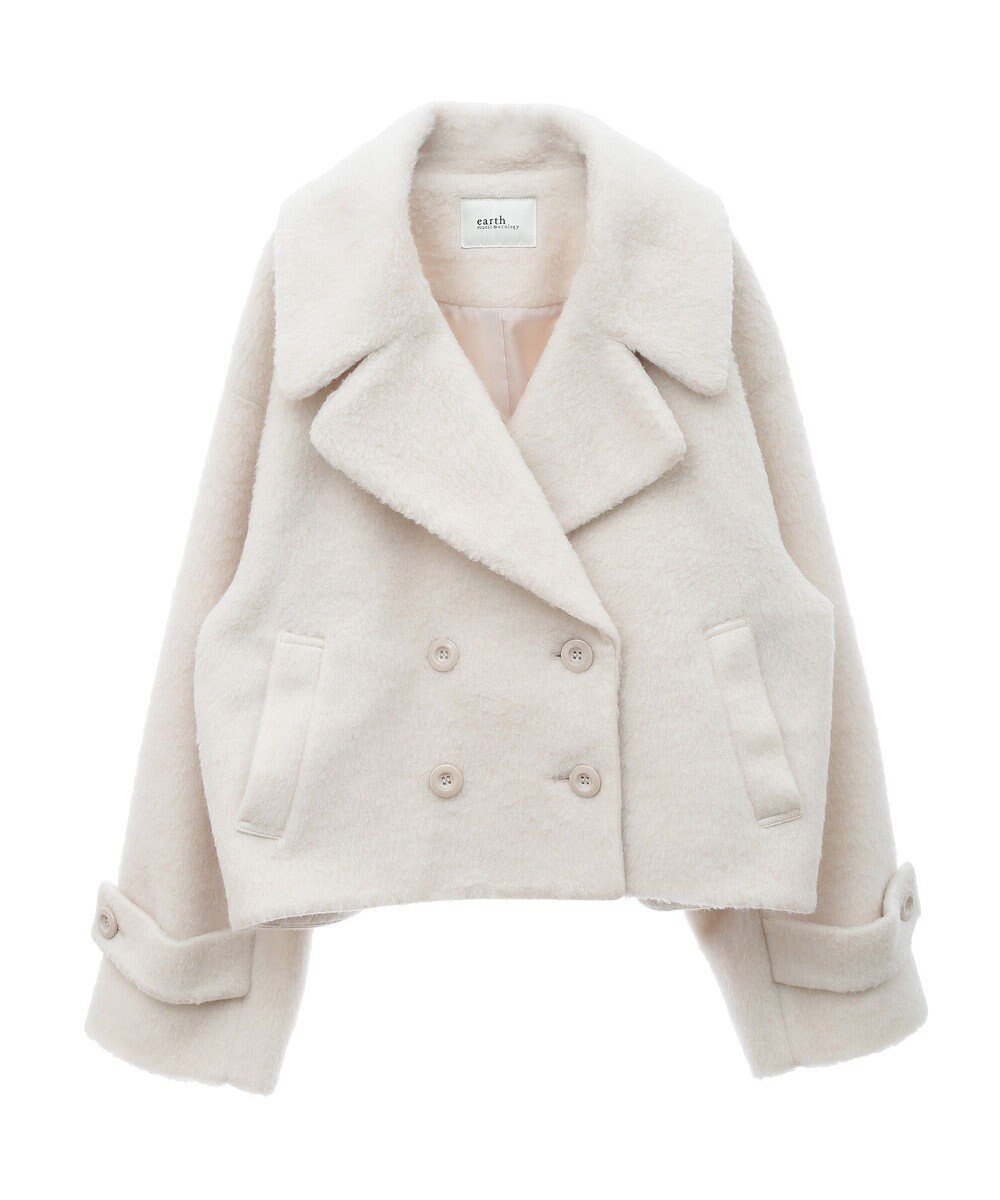 earth music&ecology シャギーショートコート 