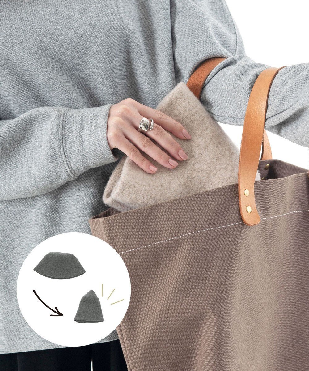 MOONBAT 【洗える】ウールバケットハット サイズ調整可 UVカット 畳める 大きめ 