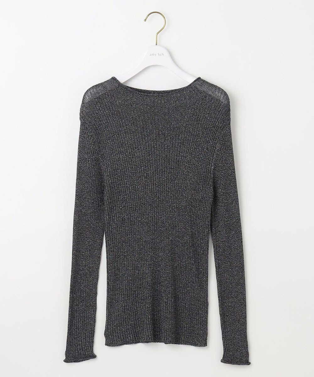 ANY SIS 【洗える】ラメシアーリブ ニット 