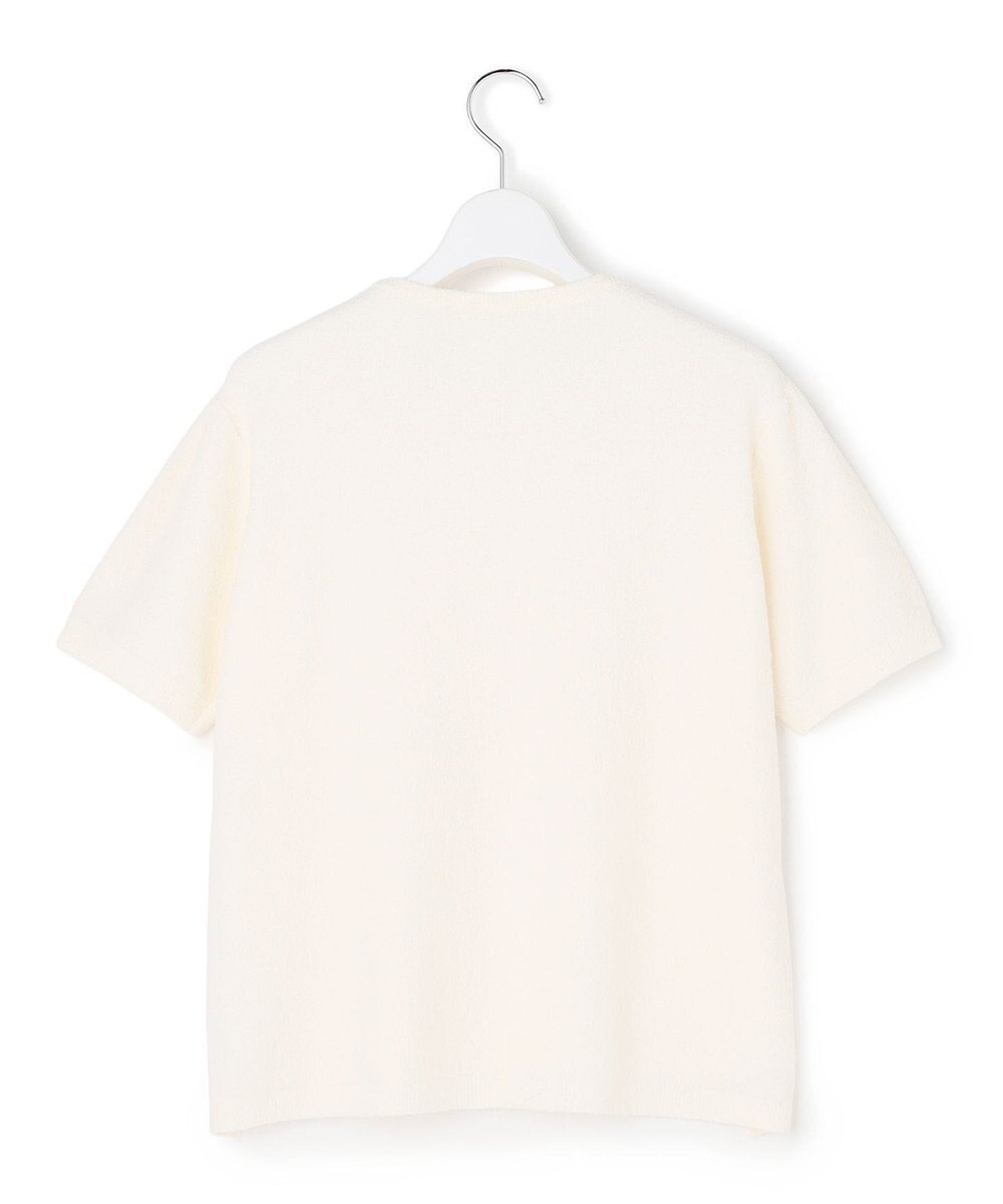 23区 コットンナイロンミニブークレ ニットT 