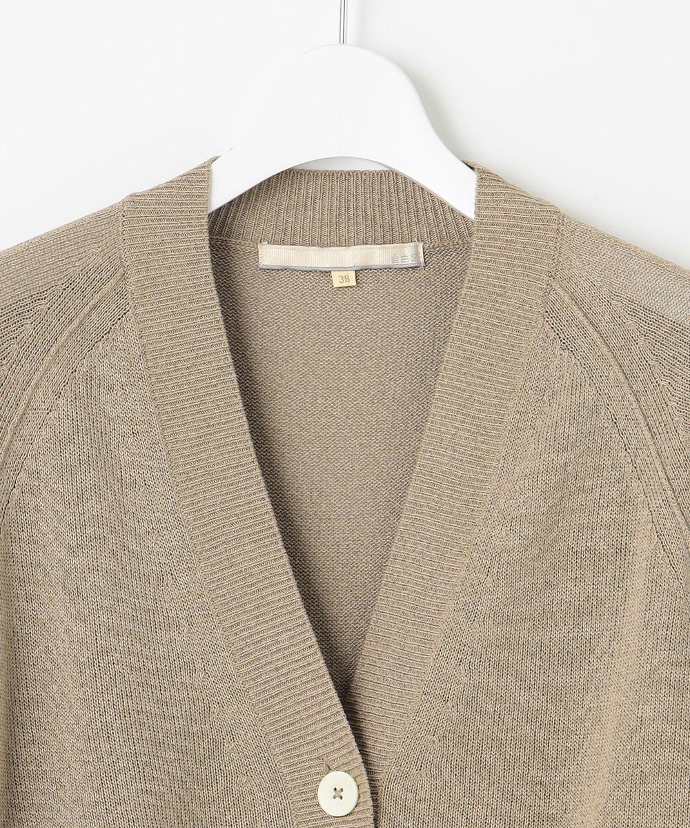 自由区 L 【洗える】ペーパーブレンド カーディガン 