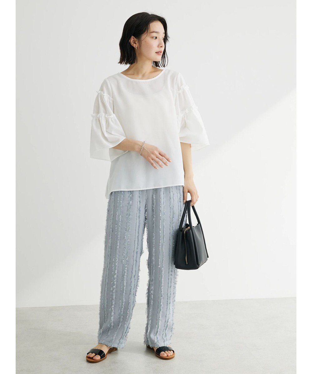 Green Parks ティアード袖ブラウス 