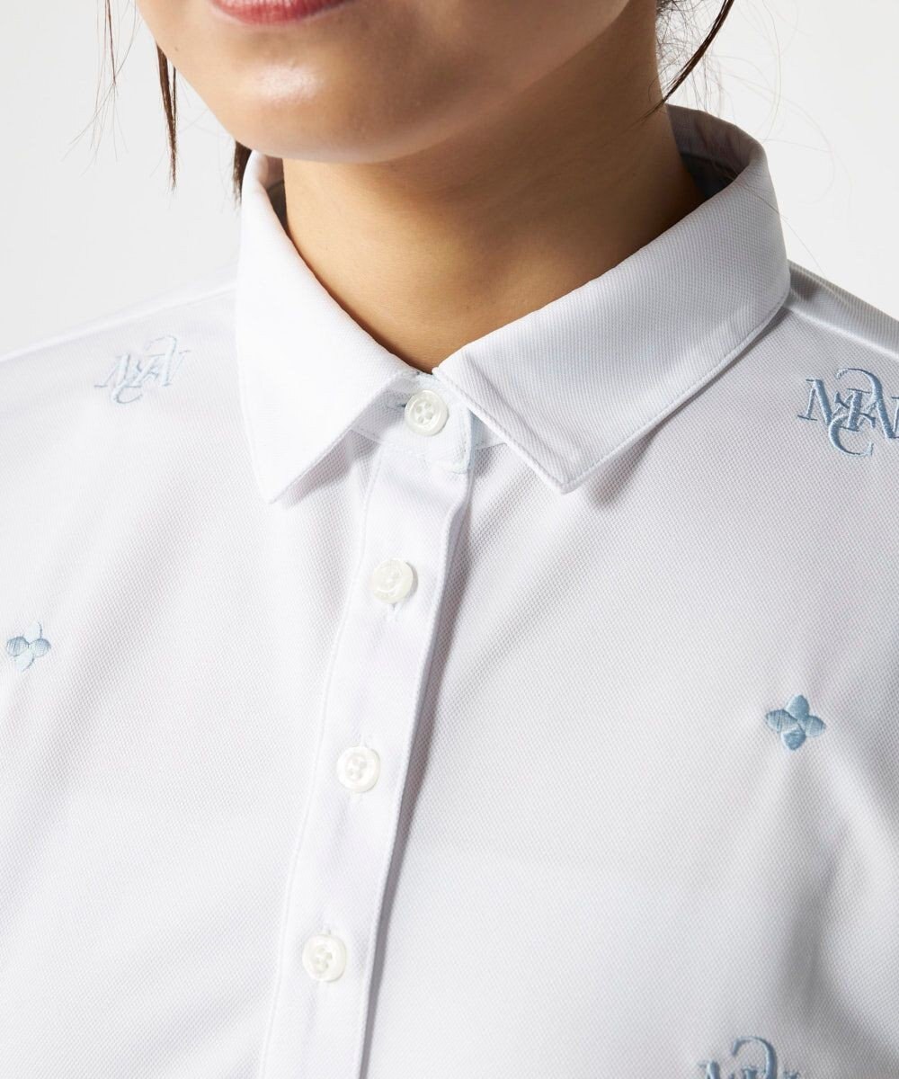 FILA GOLF／marie claire 【Marie claire sports】ロゴ刺繍半袖ポロシャツ 