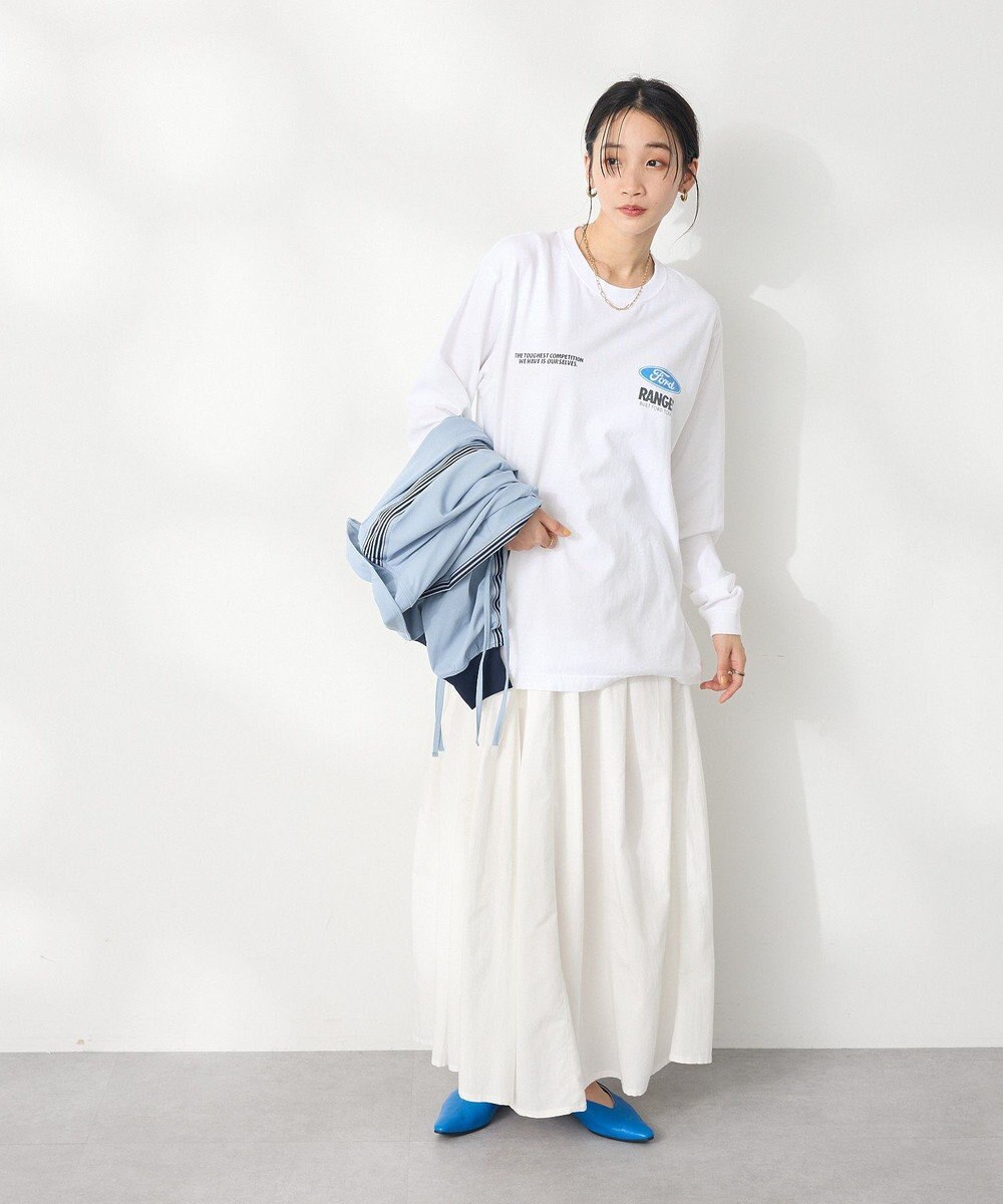 CRAFT STANDARD BOUTIQUE インド綿サイドタック切り替えスカート 