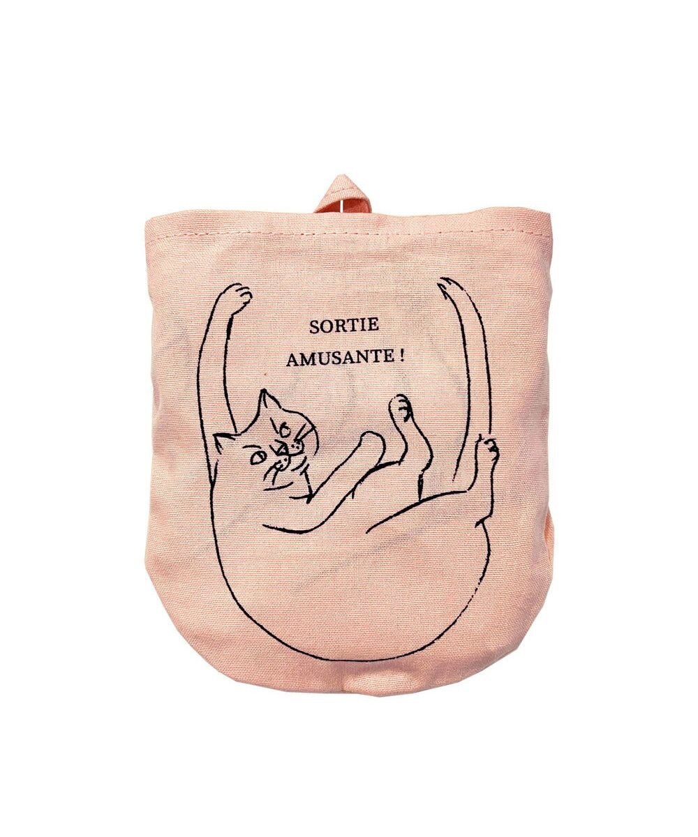 ROOTOTE 2673【ミニサイズ エコバッグ：ネコ柄】/ NA.ルーショッパーミニ.マルシェ-B 