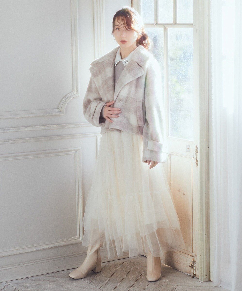 earth music&ecology シャギーショートコート 