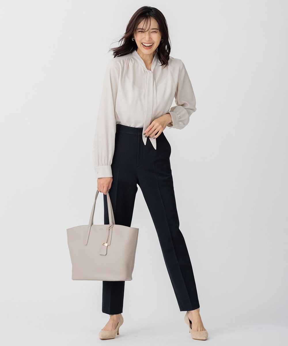 23区 キュアセルツイル ボウタイ ブラウス 