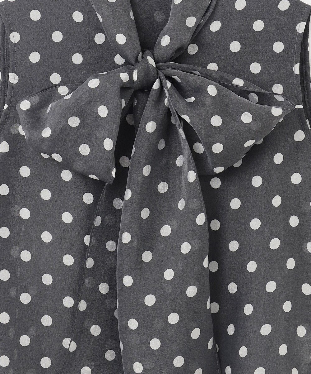 GRACE CONTINENTAL シアードットプリントブラウス 