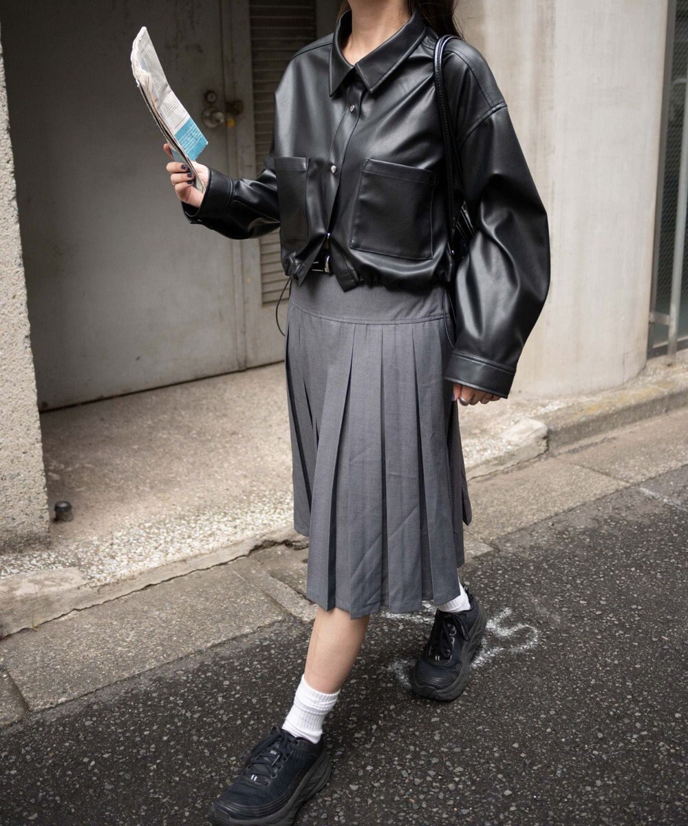 WEGO Fレザードロストショートシャツ 