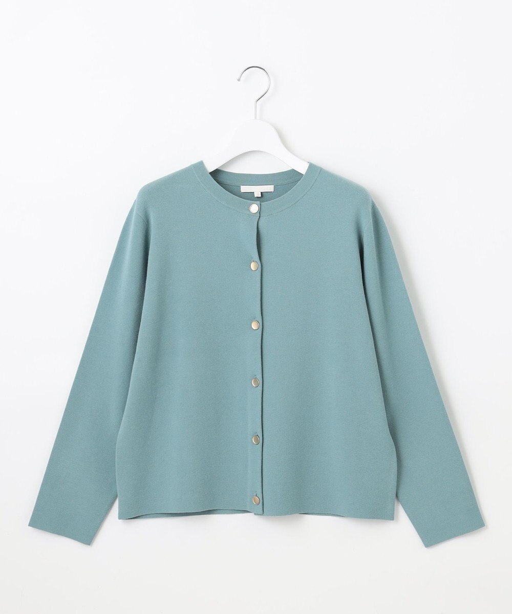 自由区 【アンサンブル対応・洗える】レーヨンストレッチ カーディガン 