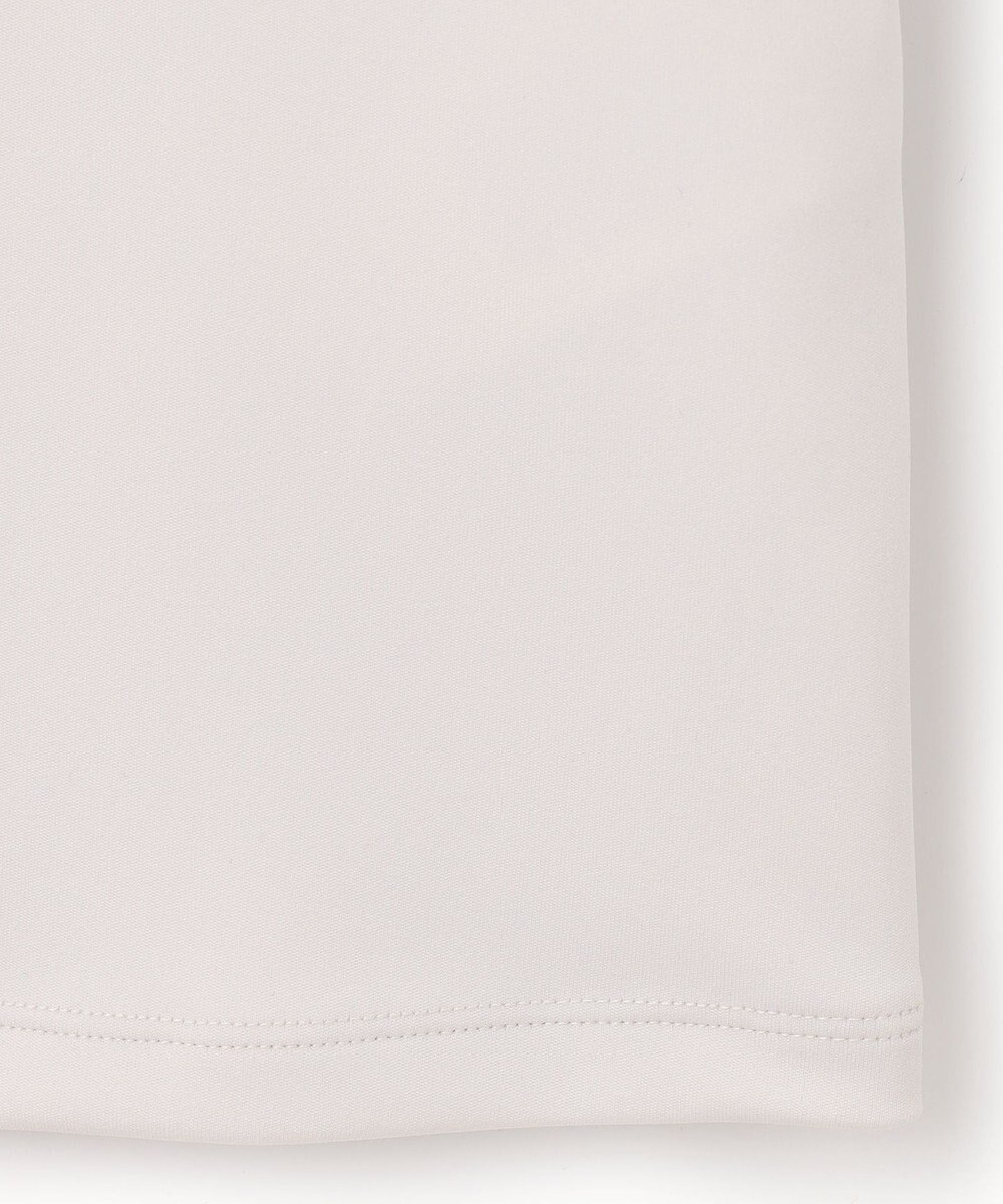 ICB 【洗える】シャイニースムース ドレープフリルカットソー 