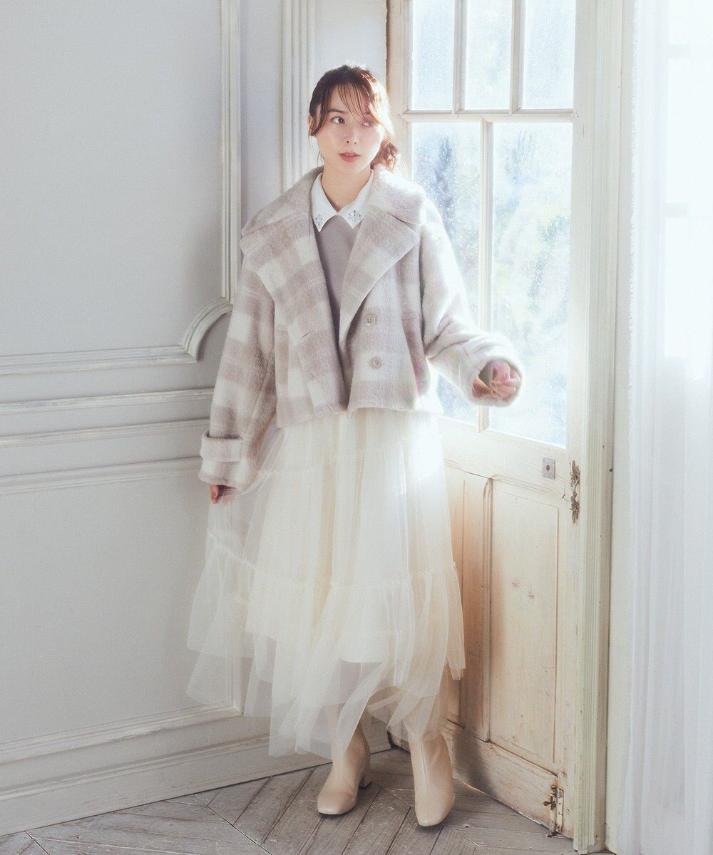 earth music&ecology シャギーショートコート 