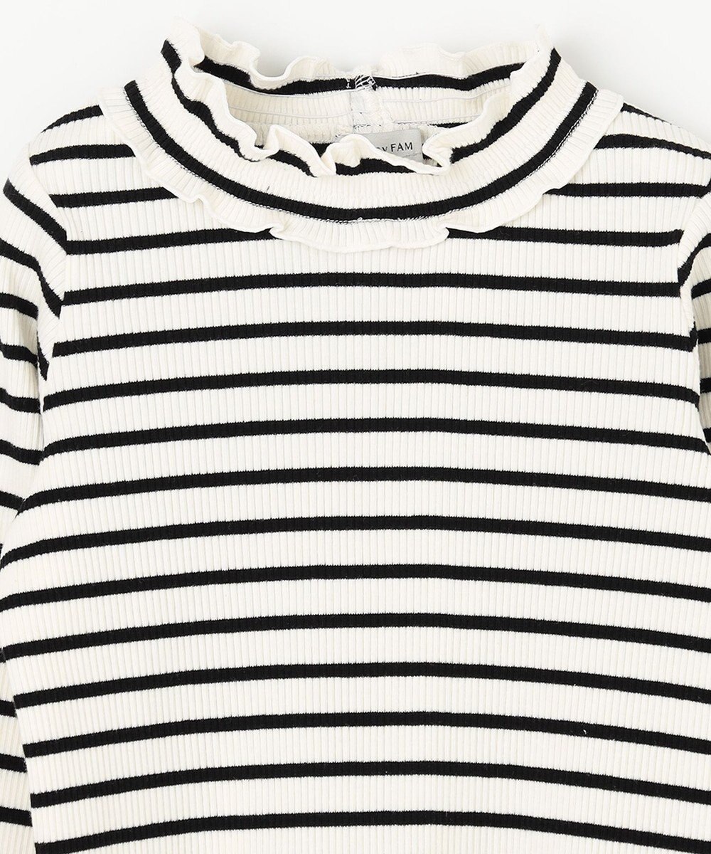 ANY KIDS テレコハイネック長袖Tシャツ 