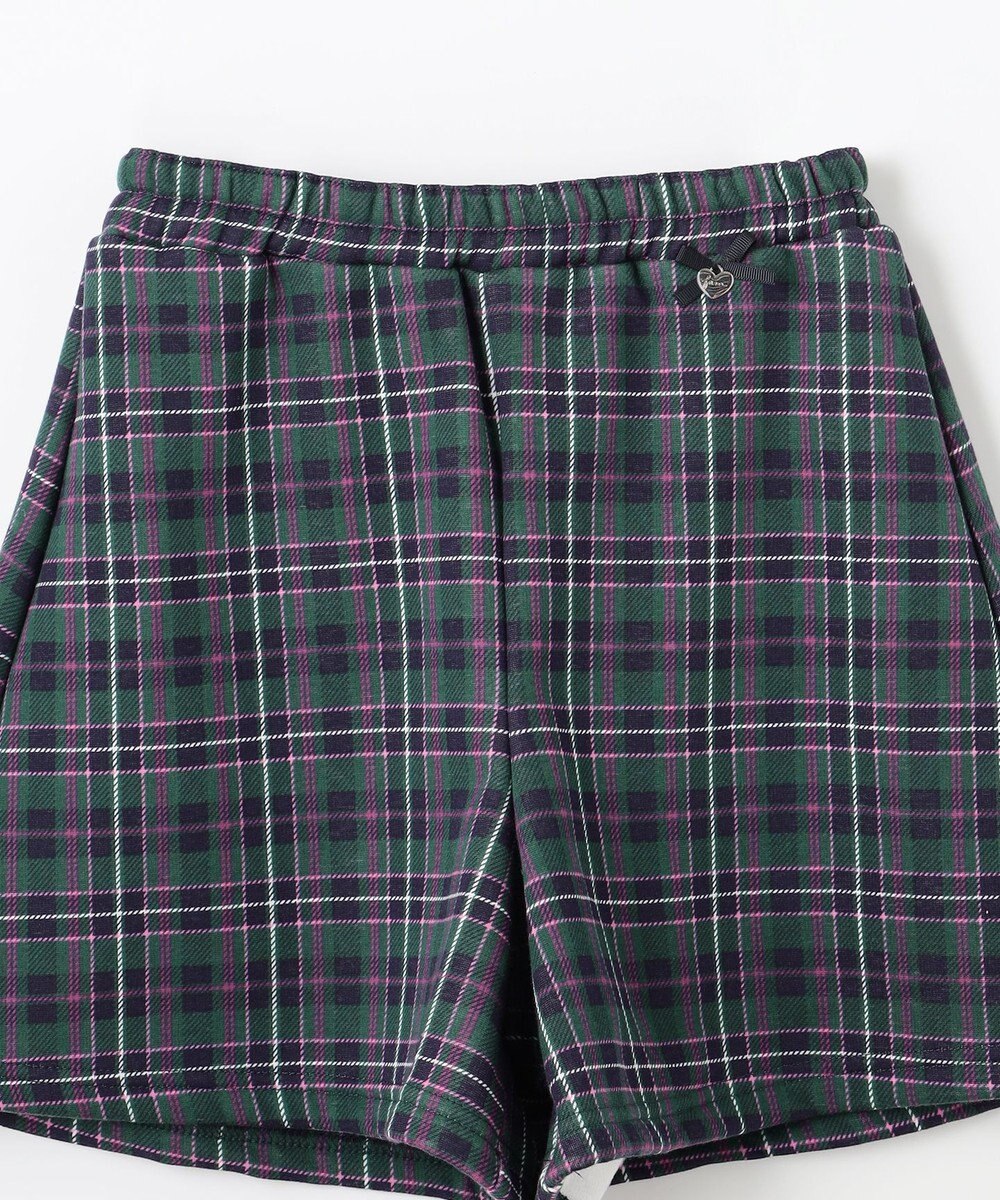 ANY KIDS 裏シャギーチェックショートパンツ 