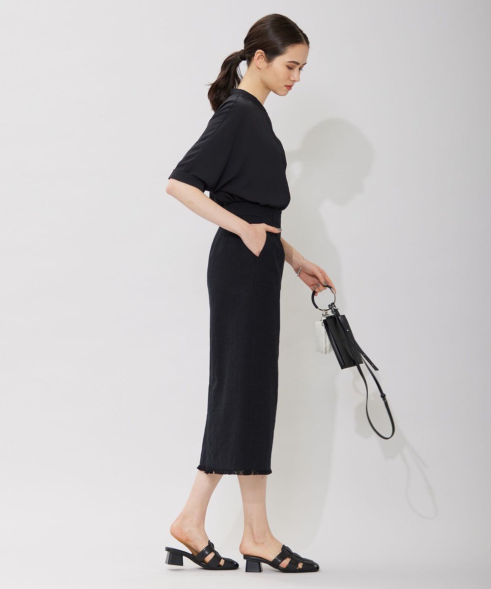 ICB コットンリネンキャンバス スカート 