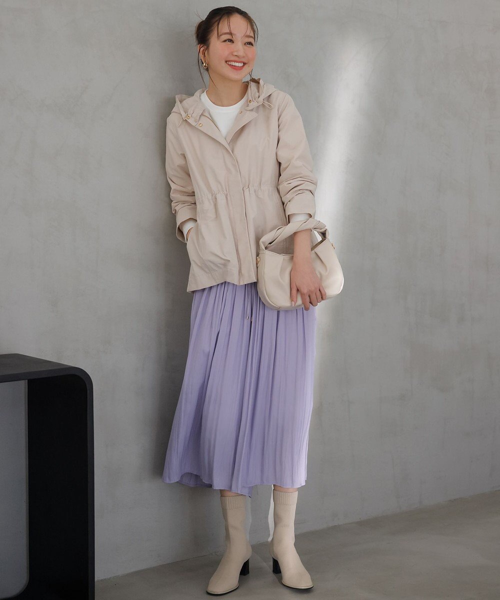 組曲 L 【フード取り外し可】2WAYショート丈ライトアウター 
