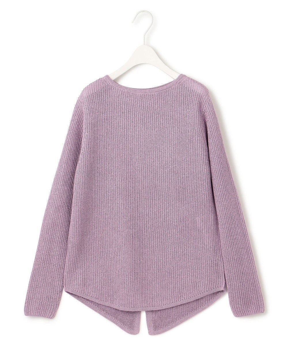 ICB 【洗える】 ペーパーブレンドシャインニット プルオーバー 