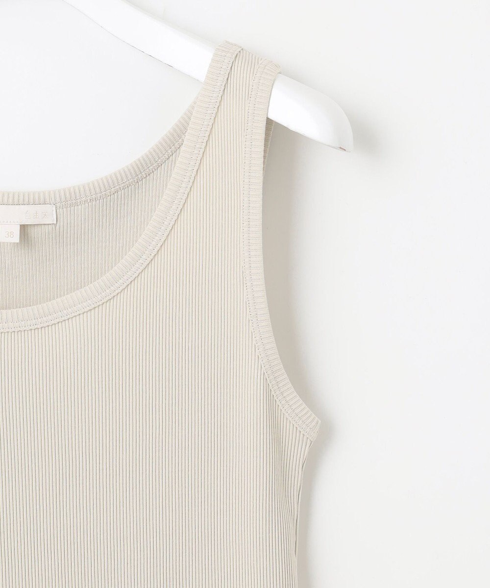 自由区 L 【カタログ掲載・洗える】ソフトリブテレコ タンクトップ 