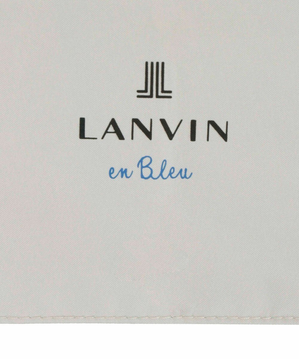 MOONBAT 【WEB限定】LANVIN en Bleu 晴雨兼用 折りたたみ傘 長傘(2WAY) プレーン×ロゴ刺繍 一級遮光 遮熱 UV 