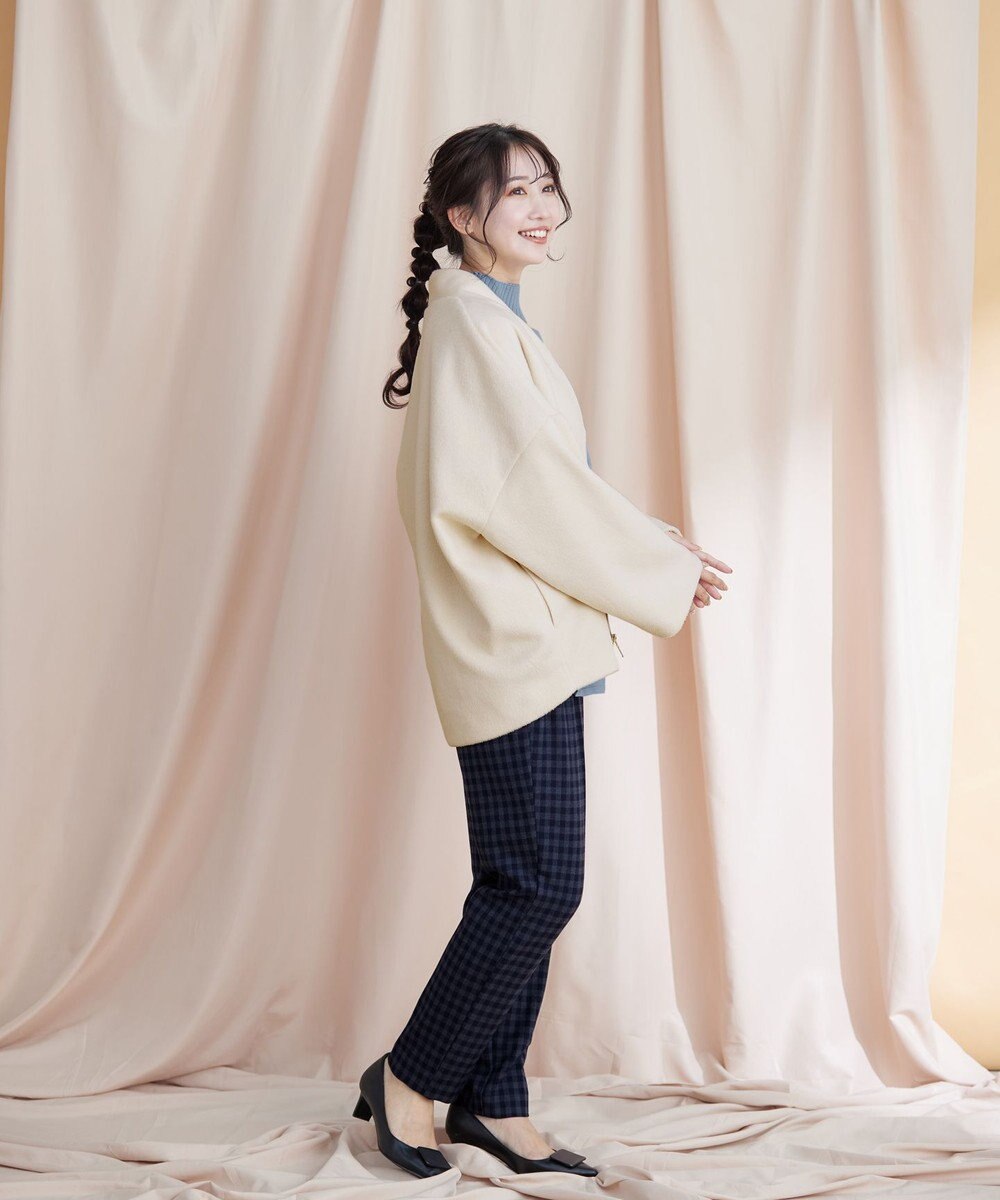 Tiaclasse モッサ風ダブルフェイスコート 