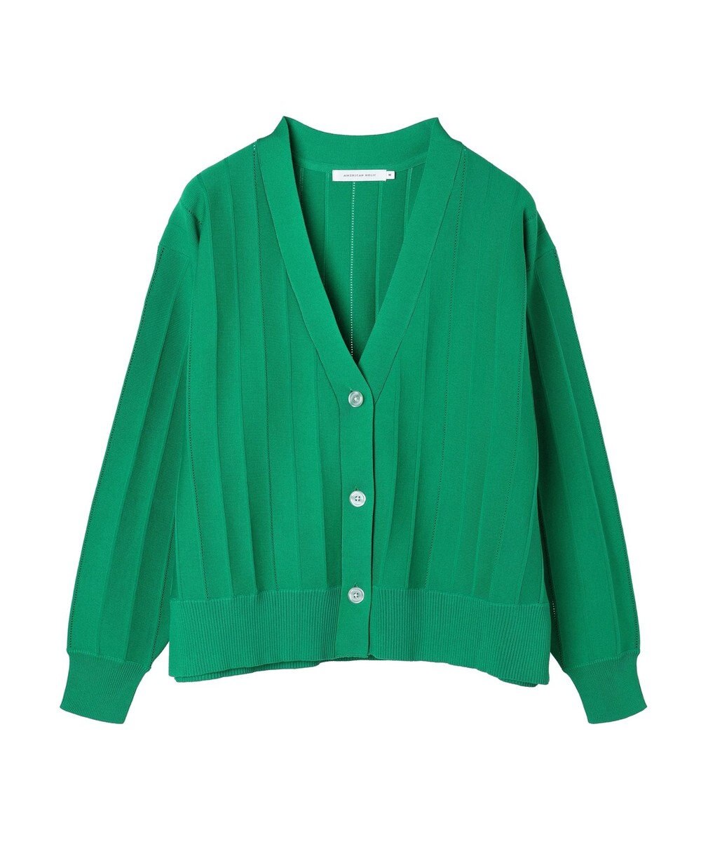 AMERICAN HOLIC 針抜きＶネックニットカーディガン 