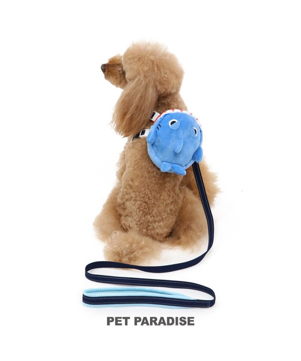 PET PARADISE ペットパラダイス サメ リュックハーネス＆リード SS〔小型犬〕 青