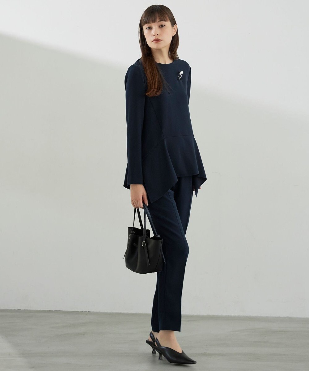 ICB 【洗える】 ライトダブルクロス ドロストパンツ 