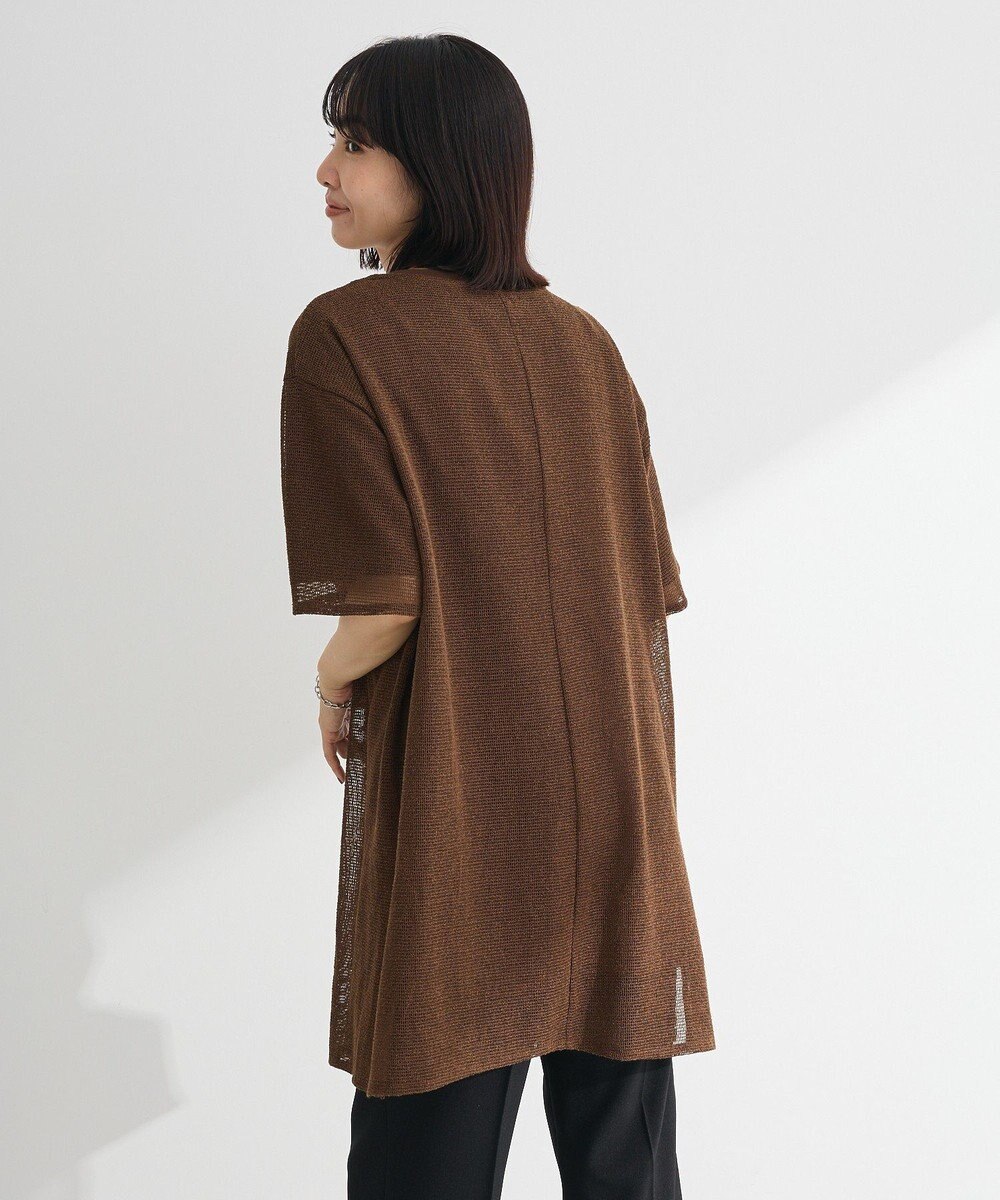 Green Parks 半袖メッシュドッキングチュニック 