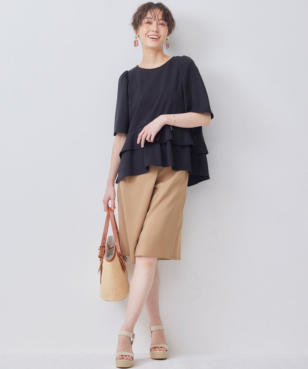 組曲 【WEB限定】オシャクロスキュロットパンツ 