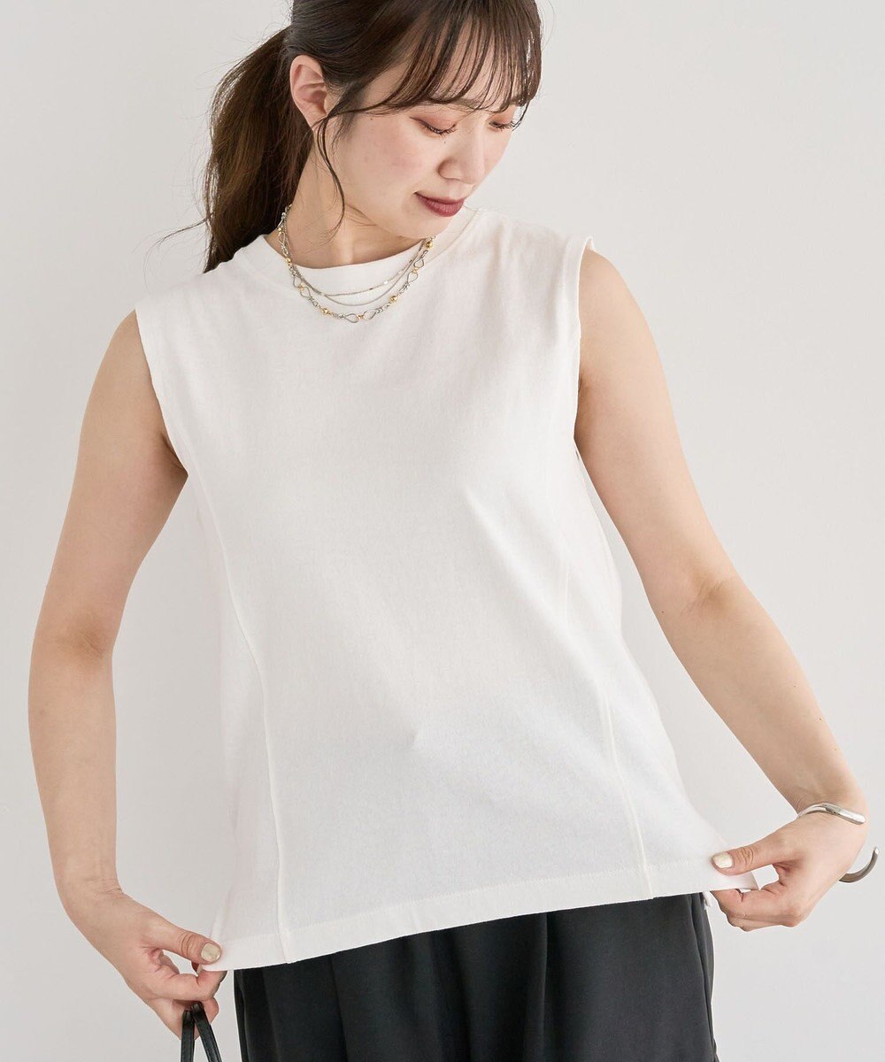 Green Parks ・ＤＯＵＢＬＥ　ＦＬＡＧＳ　ピグメント切替ノースリ 