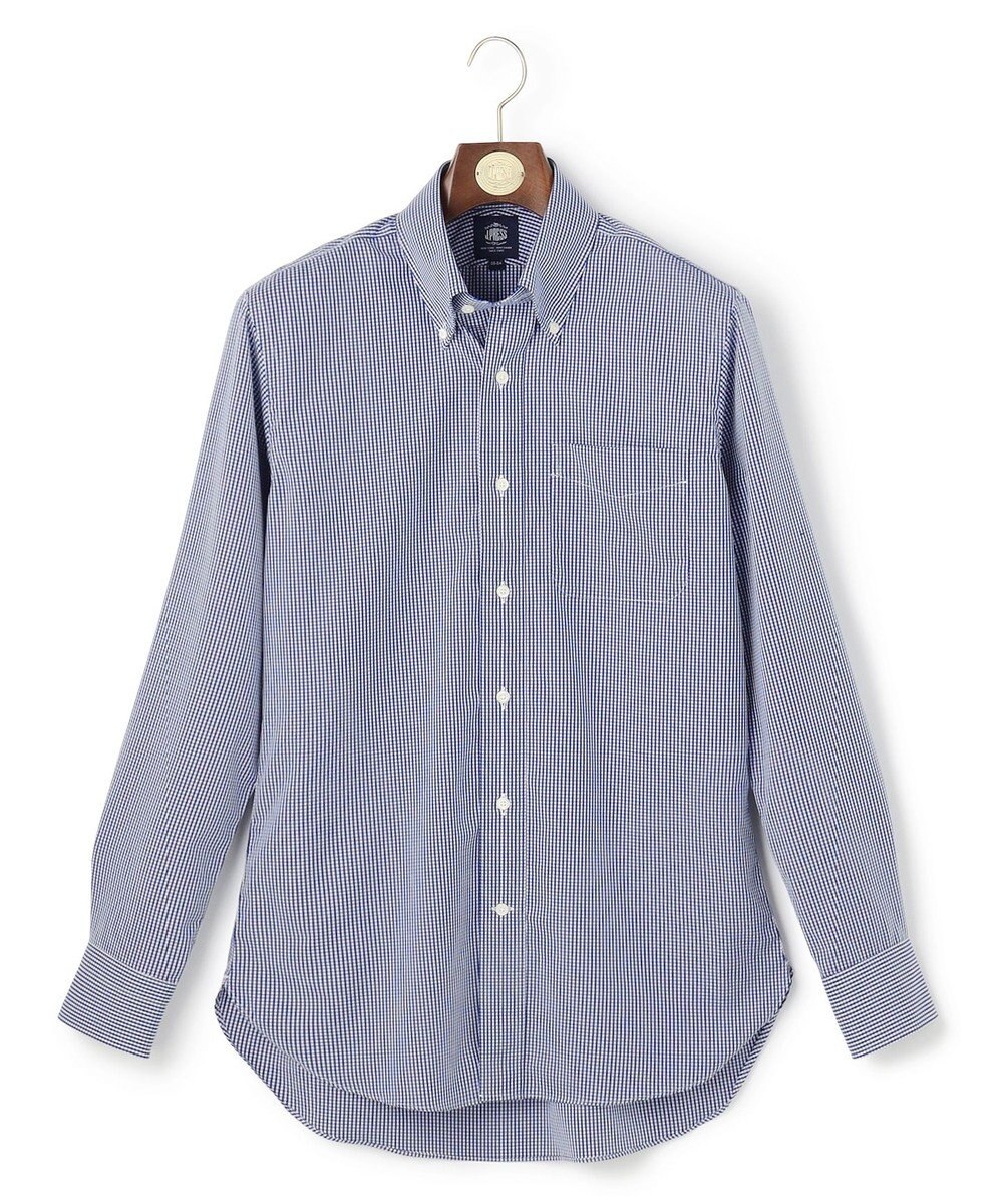 J.PRESS MEN 【PREMIUM PLEATS / 形態安定】ギンガムチェック ドレスシャツ / B.D. 