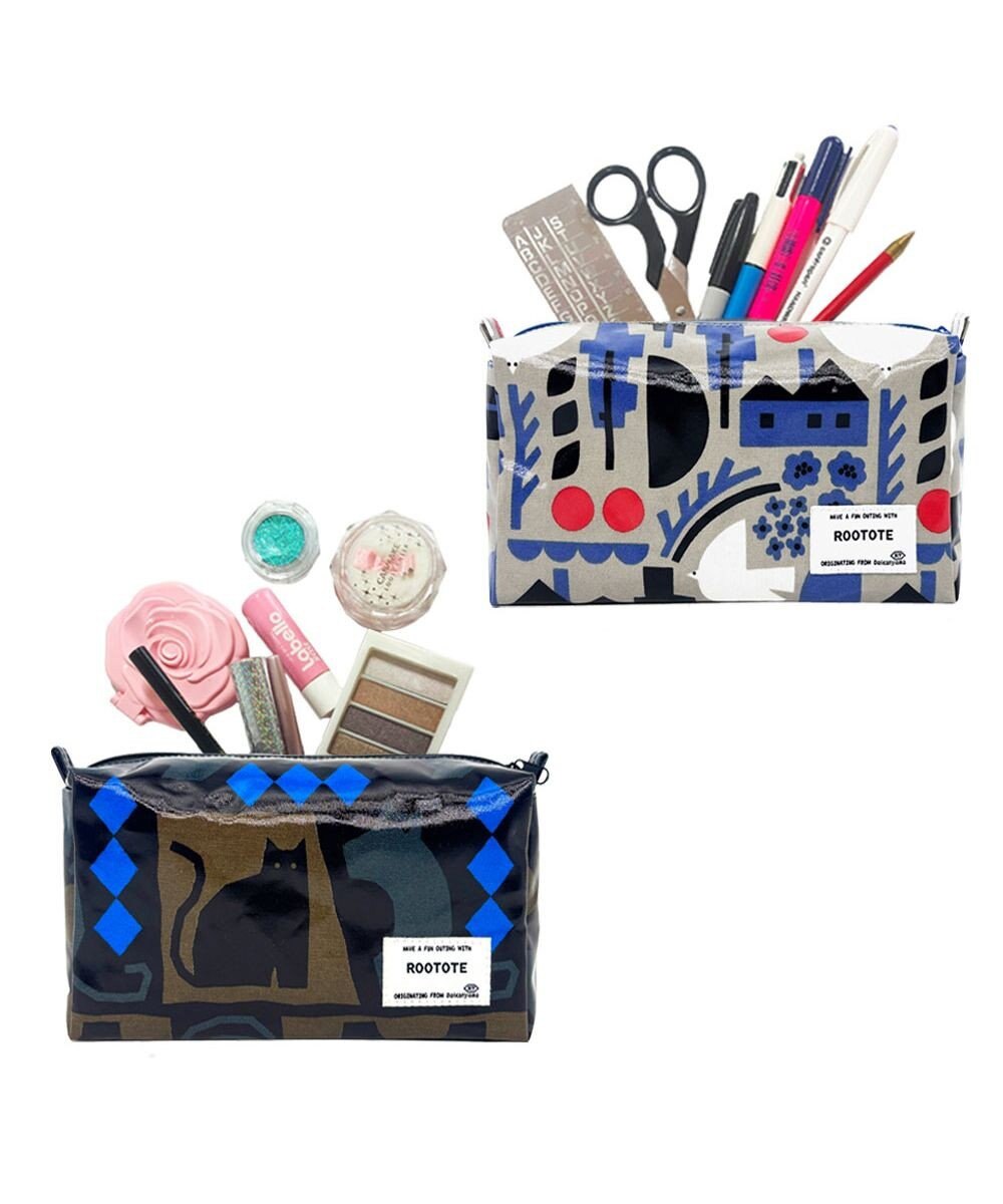 ROOTOTE 3614【ラミネート加工】EU.ウイズルー.ポーチ.ラミネート-U 