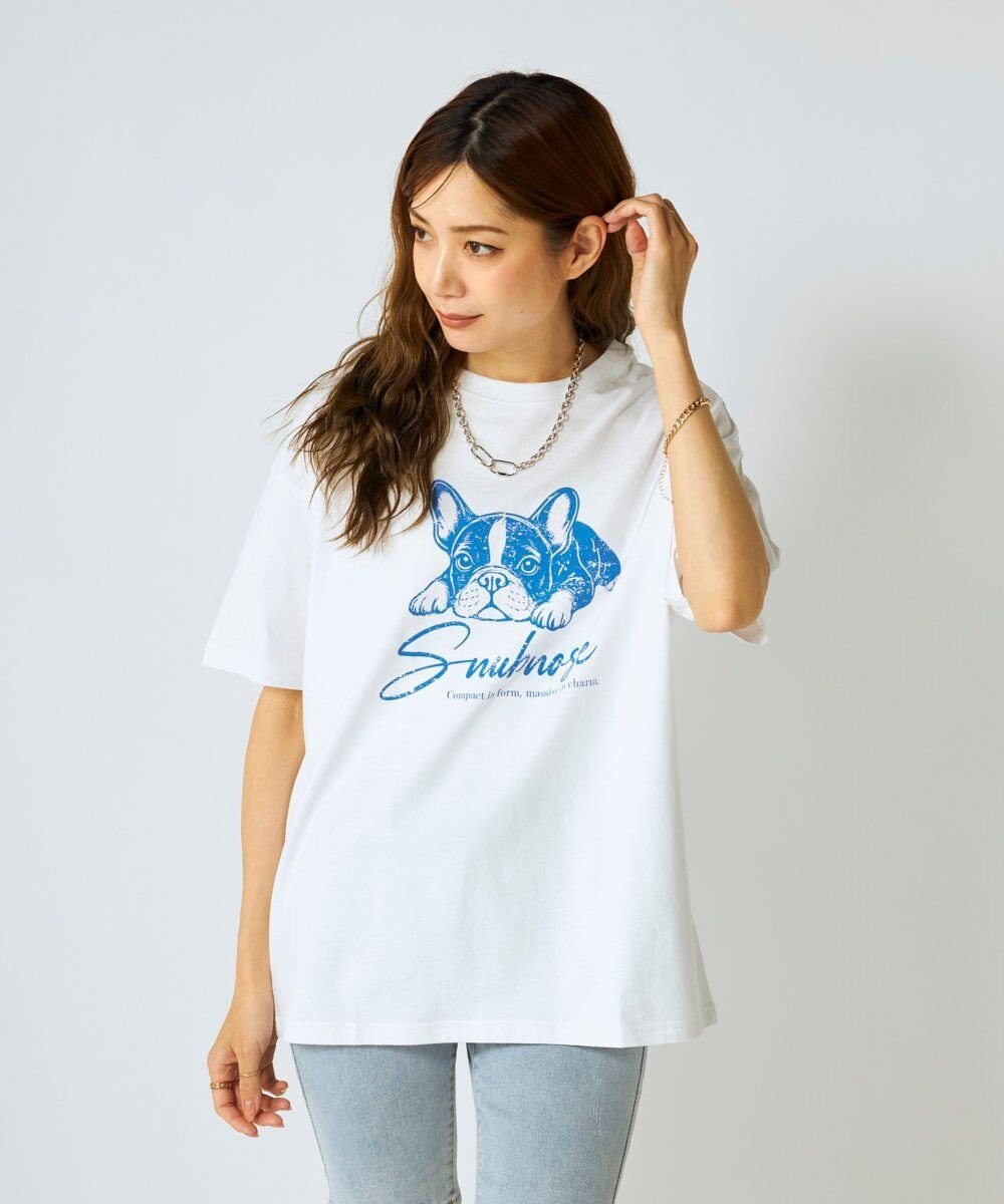 OP／FILA 【Ocean Pacific】かすれプリントTシャツ 