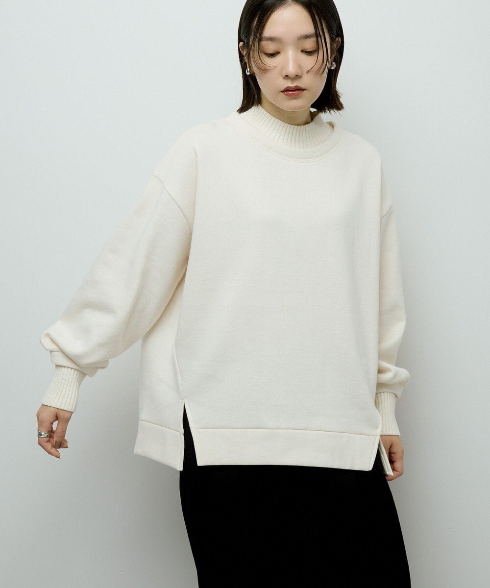 Green Parks リブドッキング裏起毛プルオーバー 