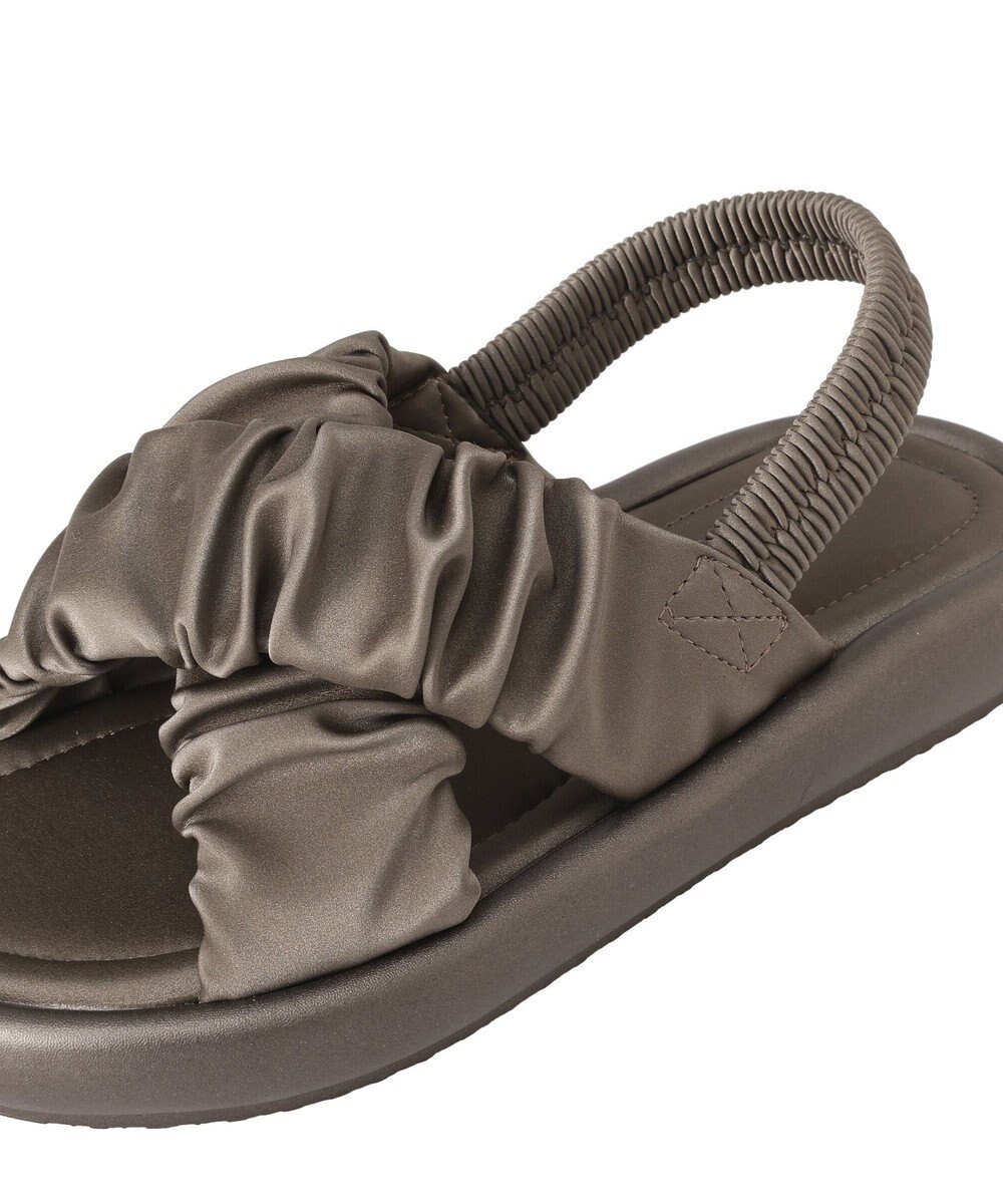 earth music&ecology ギャザークロスサンダル 