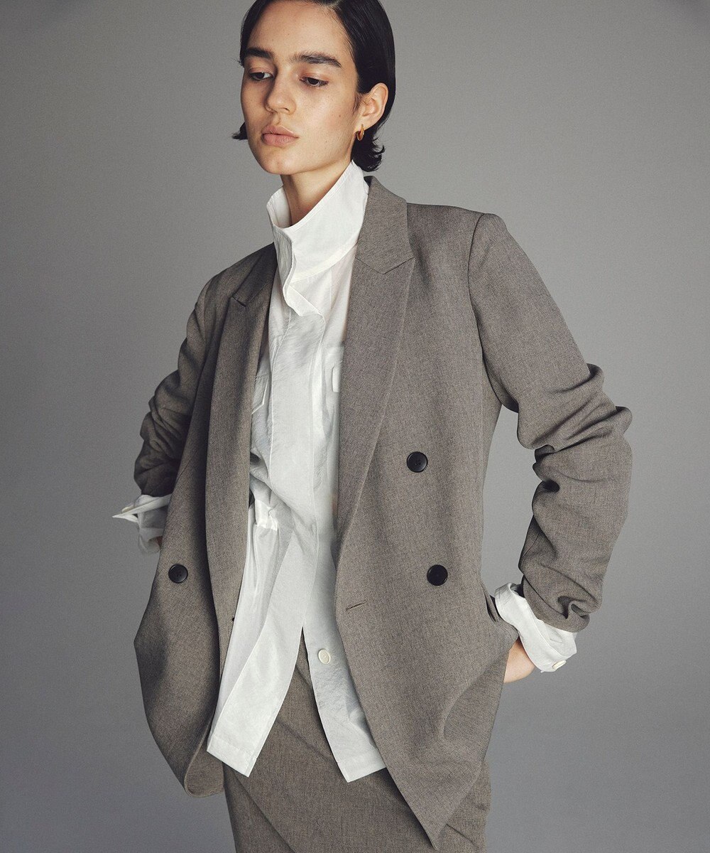 uncrave ウォッシャブルウールライクツイル ジャケット 