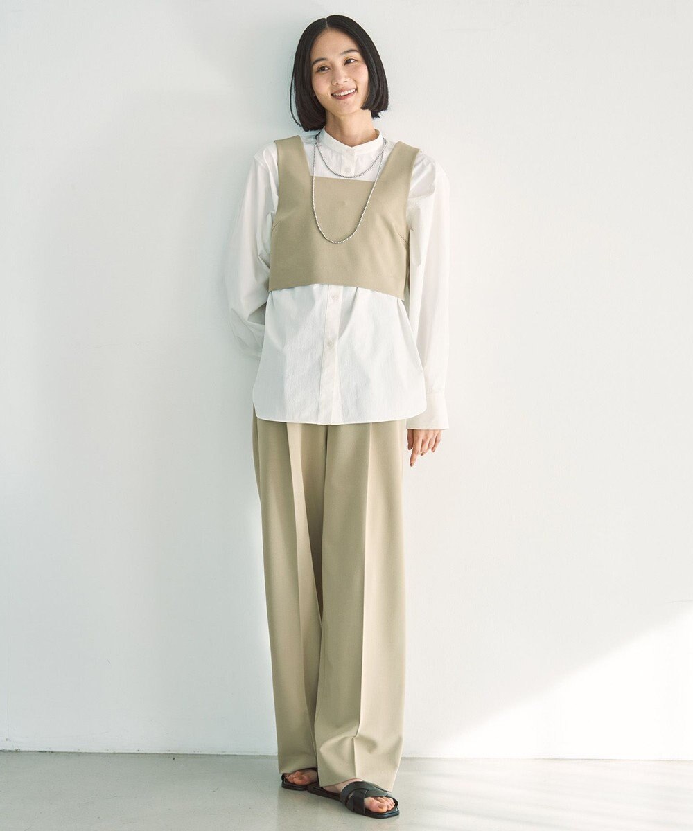 UNFILO イージーチノ ベルト付きパンツ 