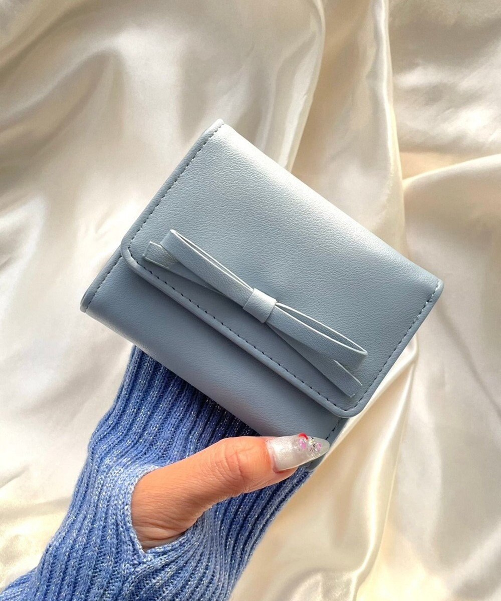 WEGO リボンフラップミニウォレット 