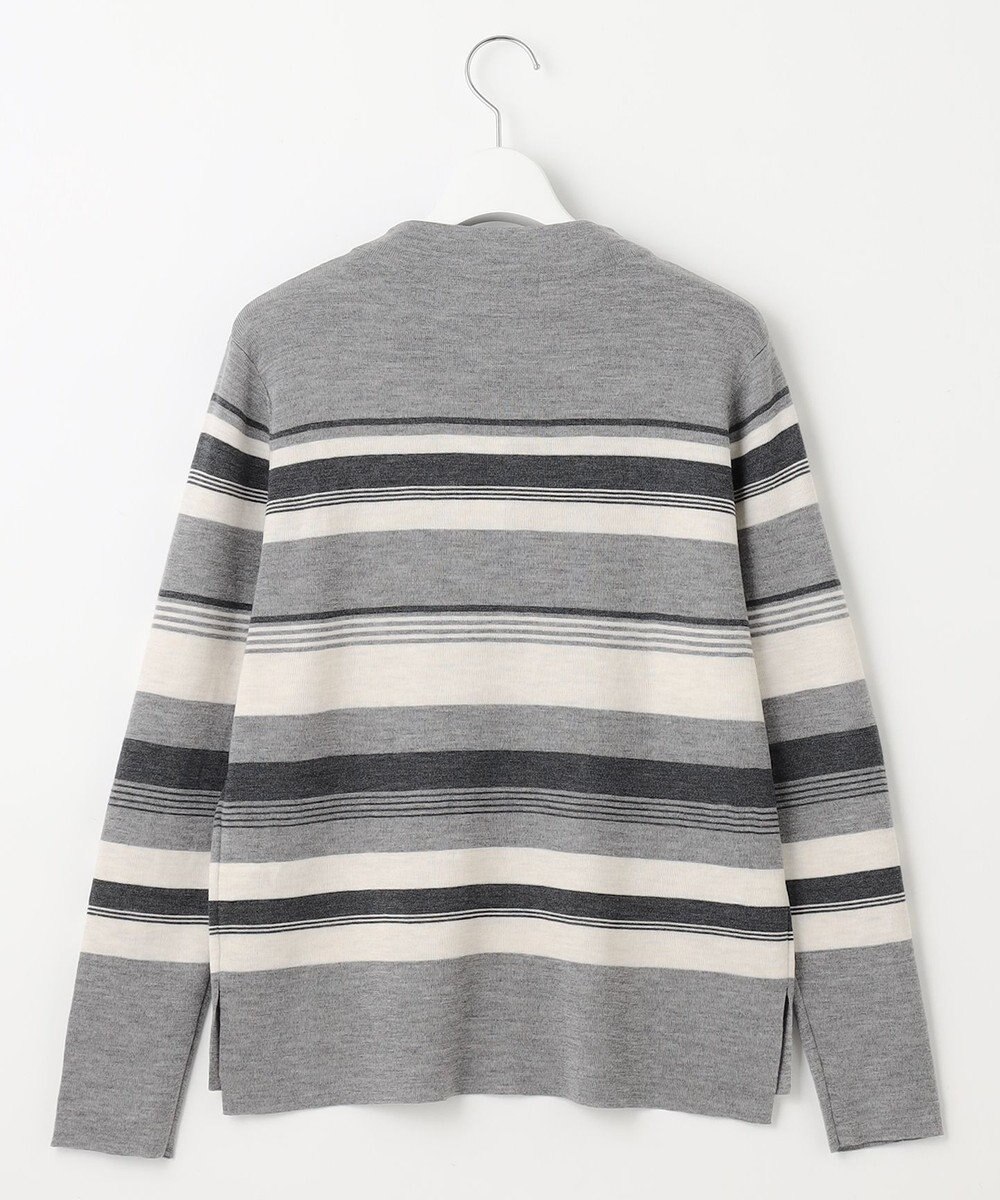J.PRESS LADIES 【洗える】MULTI PITCH STRIPE ボーダー ニット 