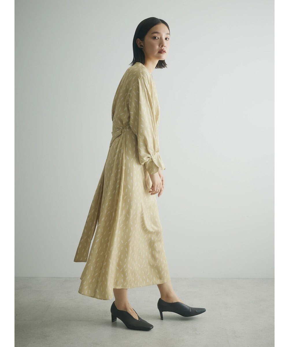 Green Parks armonia．スクエアドットプリントタックワンピース 